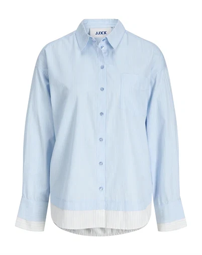JJXX - JXCaro Poplin Bouble Skjorte - Skyway